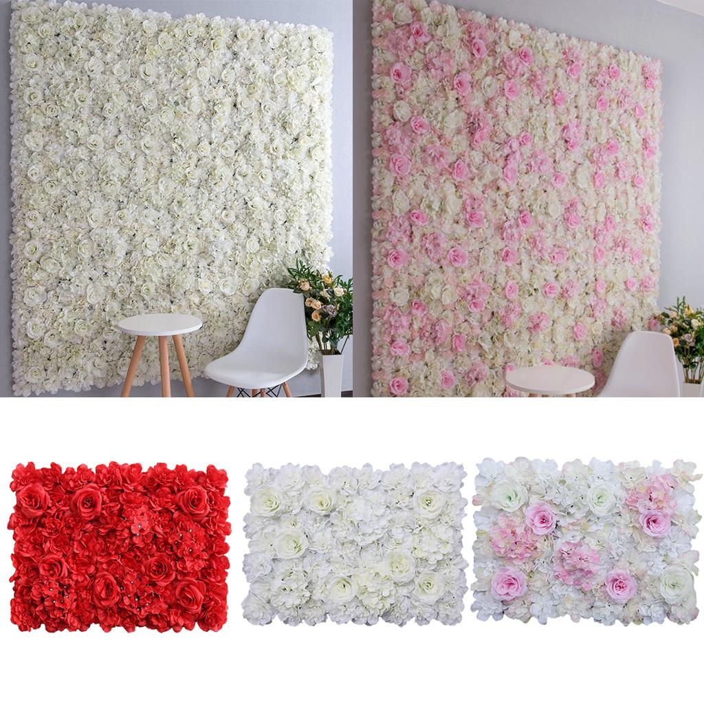 Flower Wall Panel - Romantyczne sztuczne panele kwiatowe na wesele,