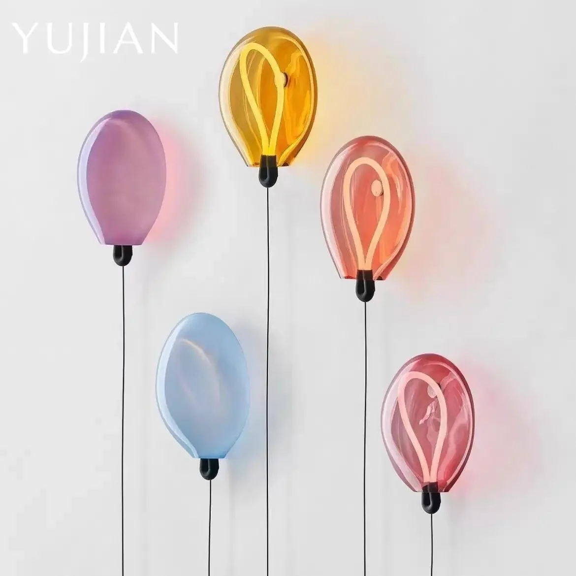 Led Balloon Light - Holenderska Kreatywna Modna Kolorowa Szklana Lampa