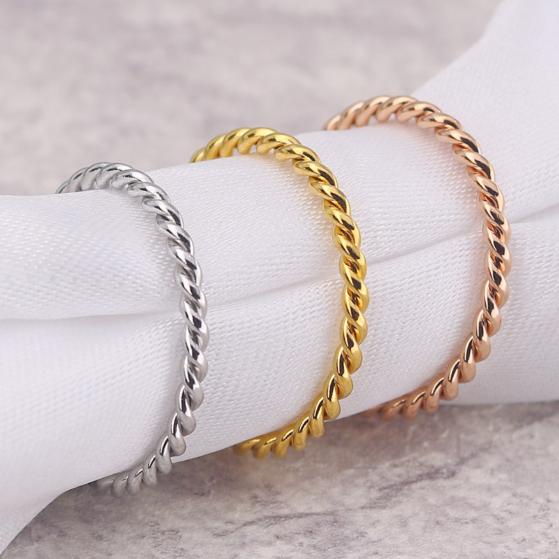 Event Suppliers - Minimalistyczny pierścionek ze stali nierdzewnej unisex,