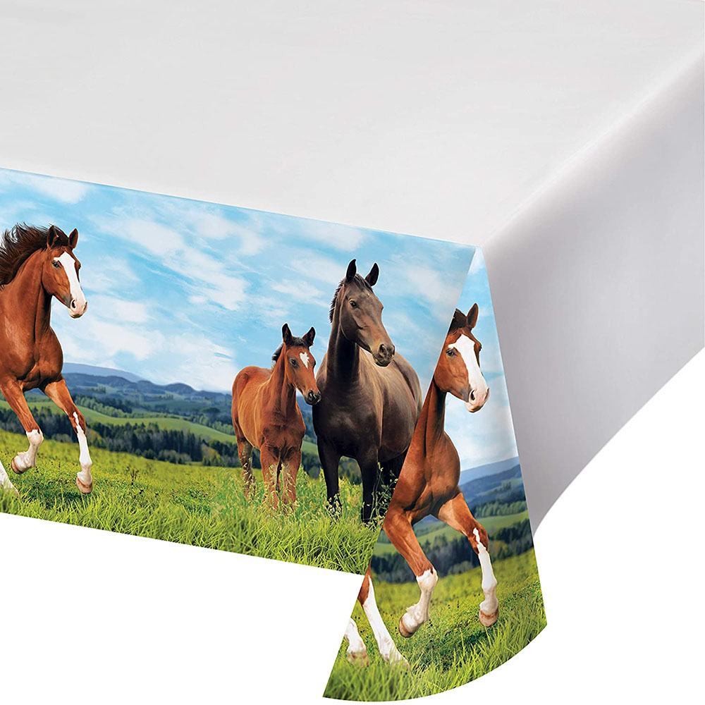Table Cloth Disposable - Obrus z motywem dzikiego konia 130x220