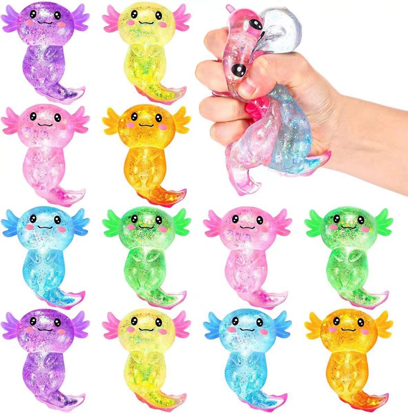 Event Supplies - Nowe zabawki antystresowe Salamander Maltose, miękkie,