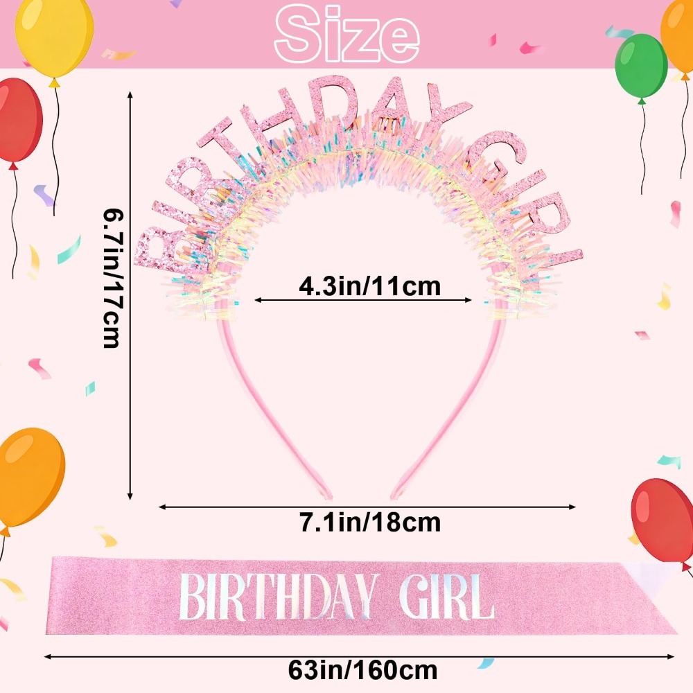 Szalik urodzinowy dla dziewczy – Birthday Sash Glitter recenzja i cena
