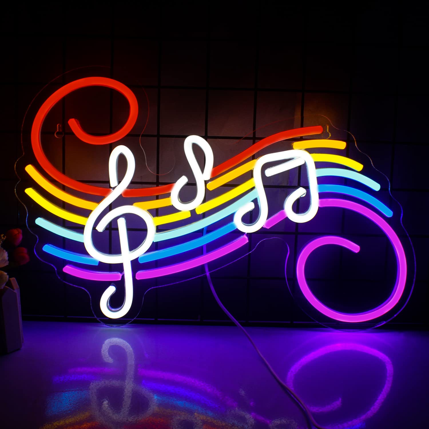 Neonowy znak z nutami muzyczny – Neon Sign Party recenzja i cena