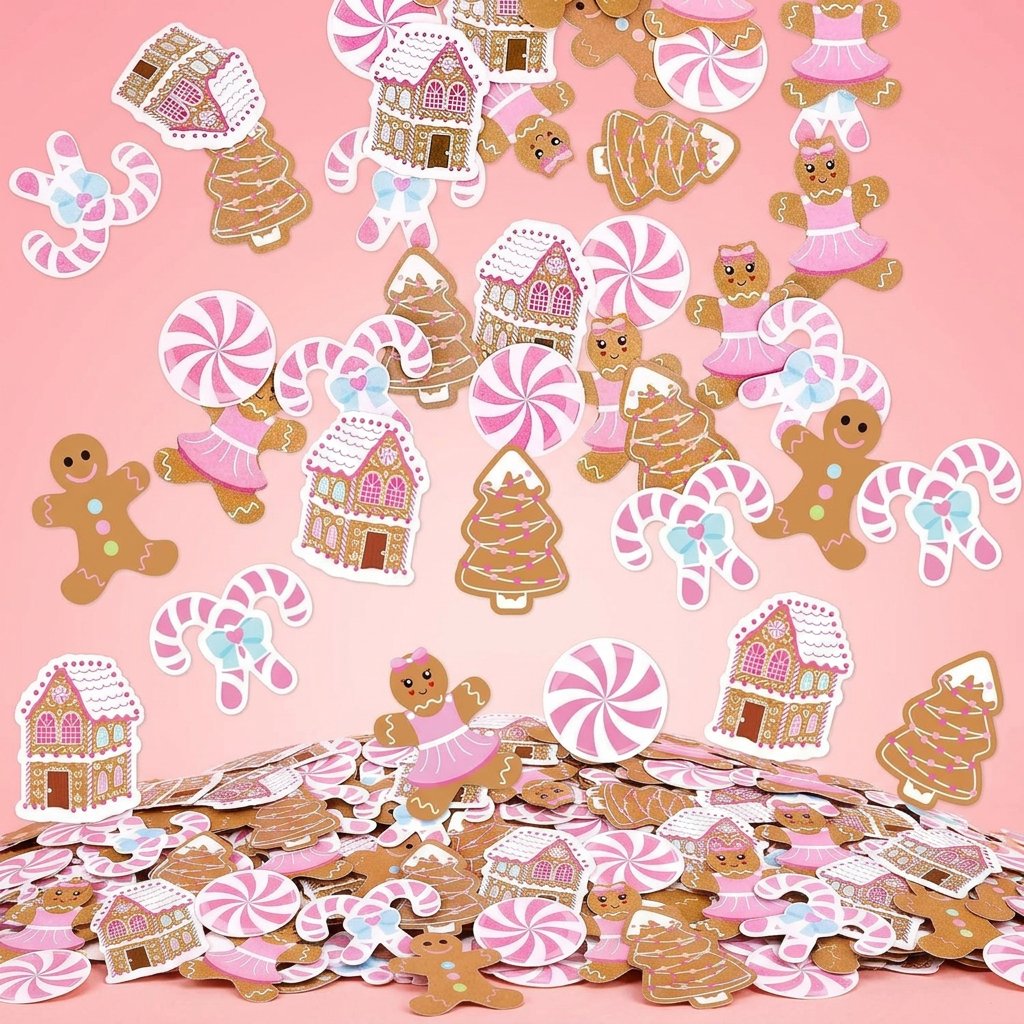 330 szt. różowych świątecznych – Papercraft Supply Confetti recenzja i cena