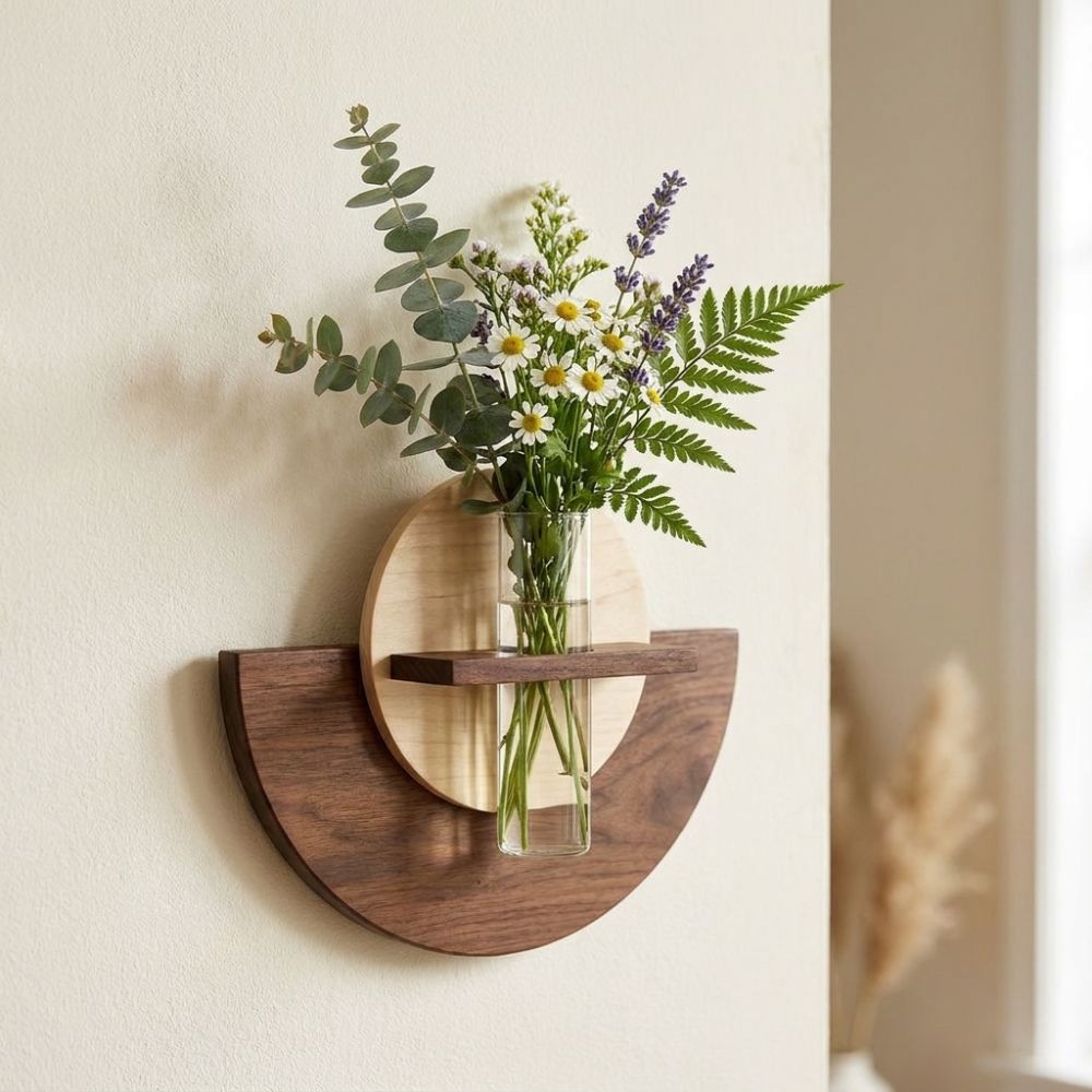 Owalna drewniana półka ścienna – Flower Wall Panel recenzja i cena