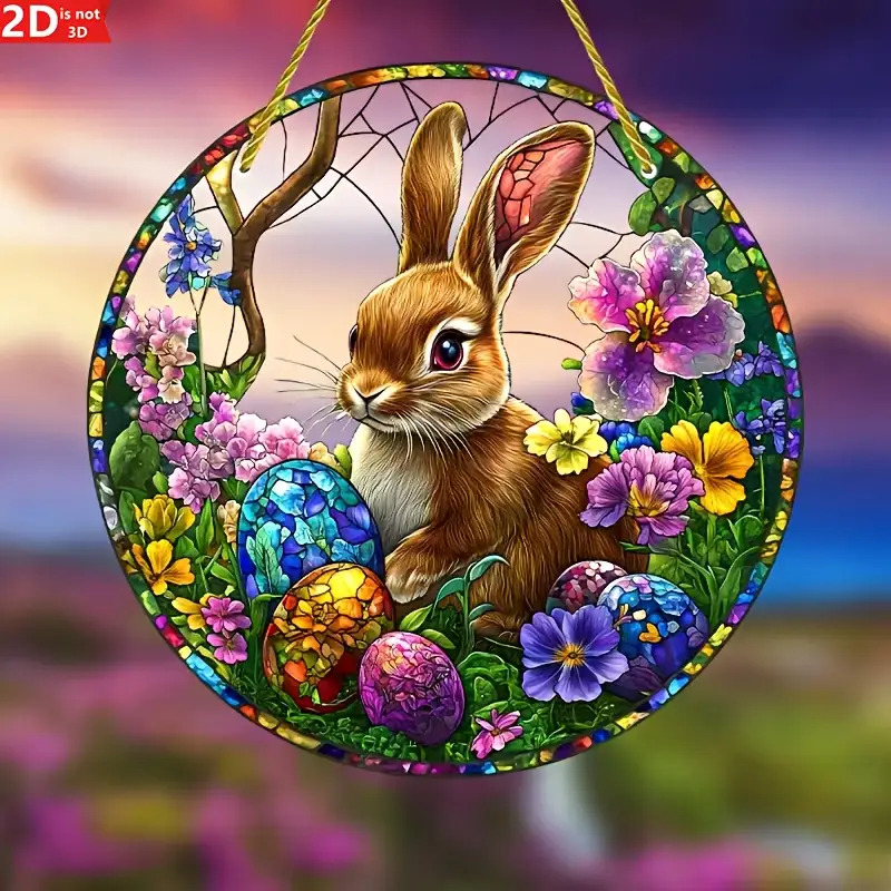 2 szt. Wielkanocny Królik, Akr – Flower Wall Panel recenzja i cena