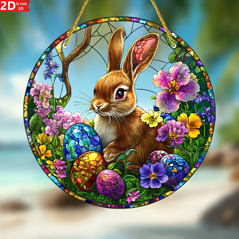 2 szt. Wielkanocny Królik, Akr – Flower Wall Panel recenzja i cena