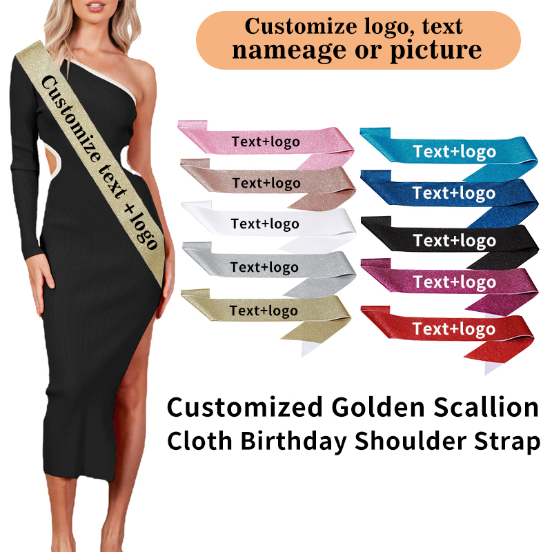 Diy Custom Glitter Satin Sash  – Birthday Sash Glitter recenzja i cena